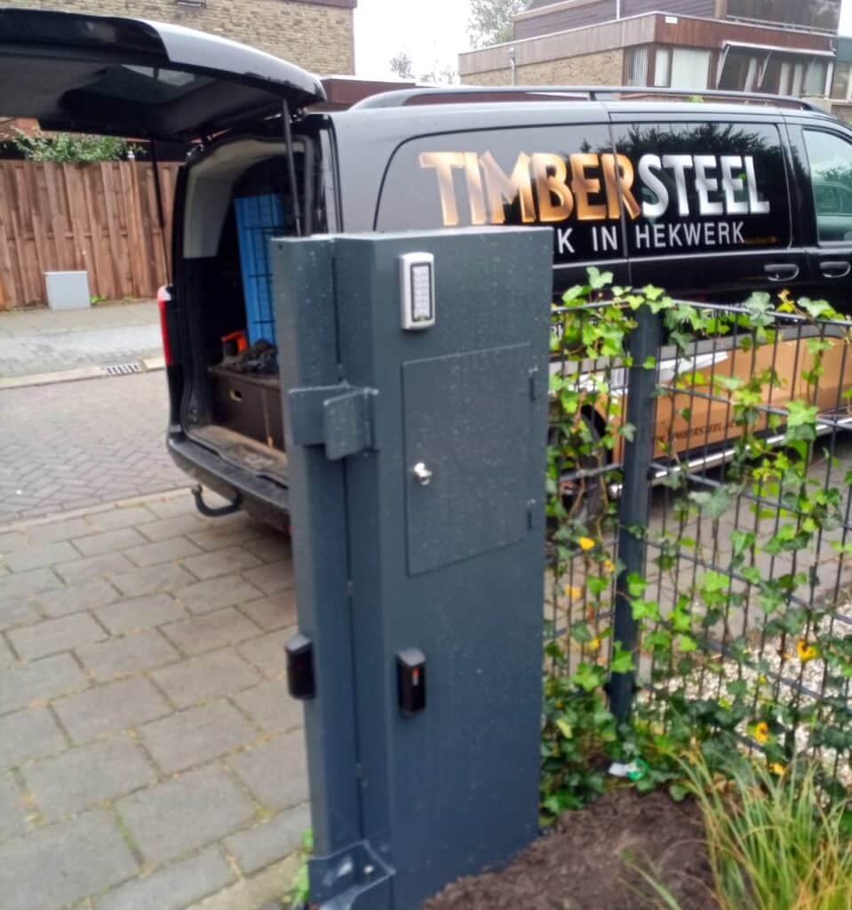 Schuine lamellen poorten Project zaandam