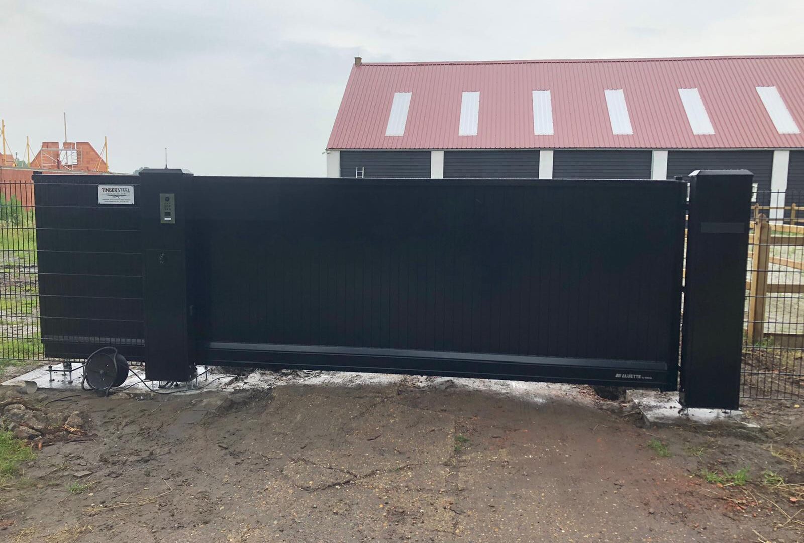 Aluminium schuifpoorten project nieuw- en Sint Joosland