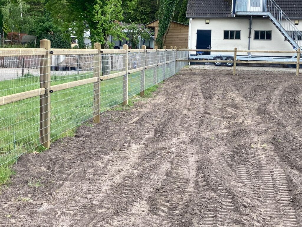 Doorsteek omheining project oldebroek