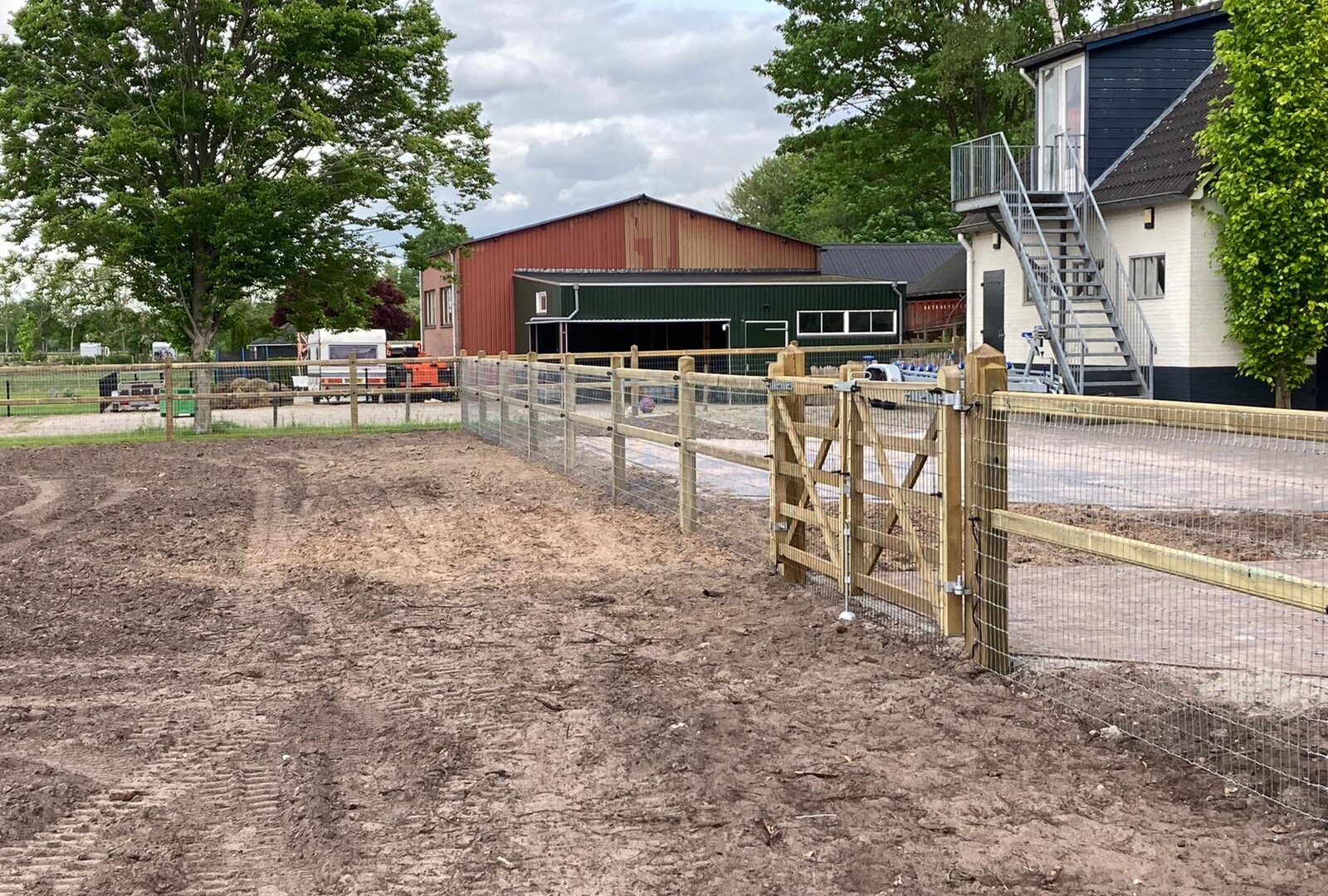 Doorsteek omheiningproject Oldebroek